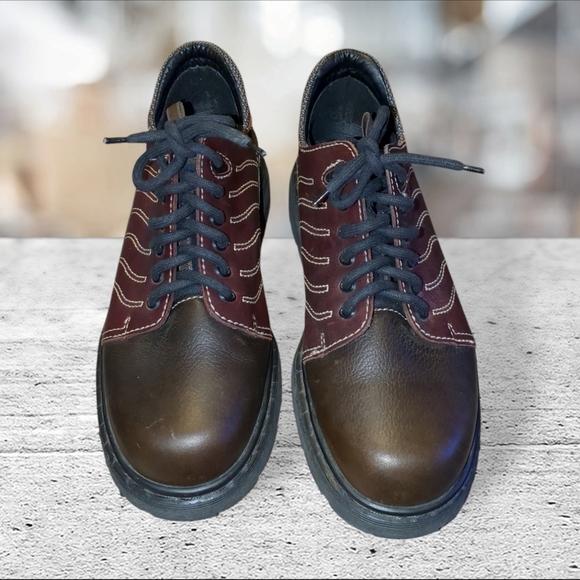 Dr. Martens vintage bark grizzly oxford shoes size 9M 10.5 -11W 9423 leather main image 8